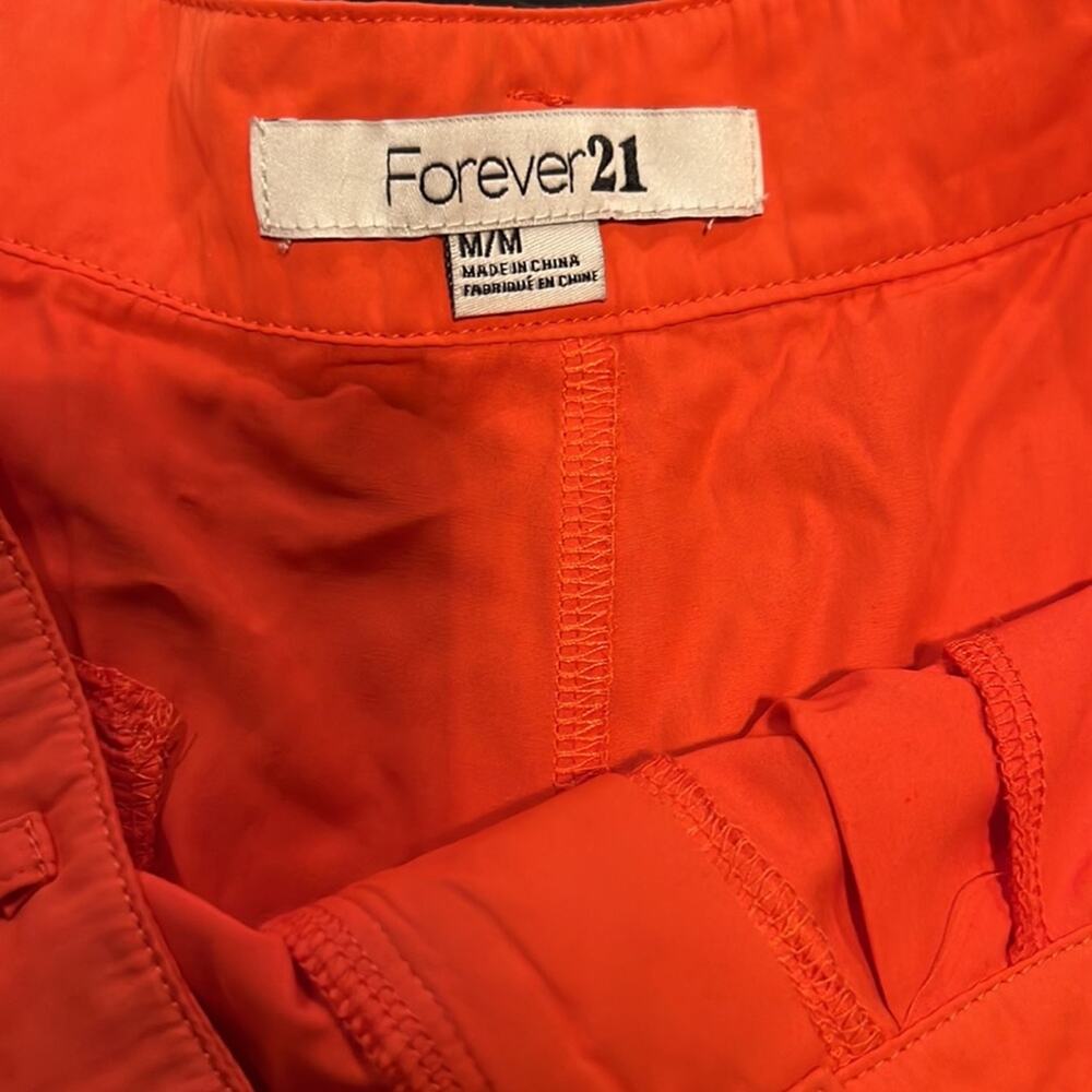 Forever 21 Medium High Waisted Orange Shorts - Picture 2 of 4